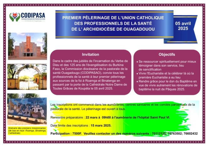 PREMIER PELERINAGE DE LA CODIPASAO AUX SOURCES DE LA FOI